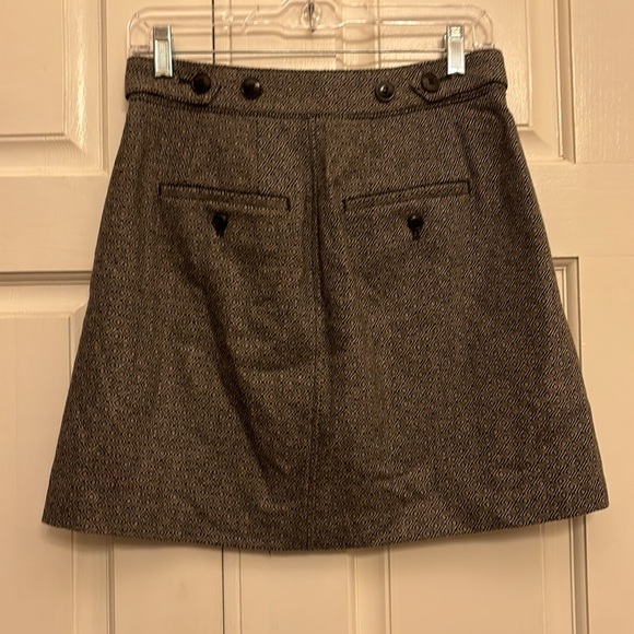 Madewell Women’s Button Front Mini Skirt, Size 2. Yarn Dyed Geo. NWT: - Picture 5 of 11